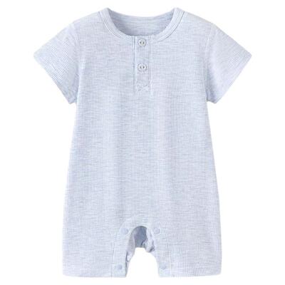 babylove【高定彩纱】婴儿连体衣夏季轻薄莫代尔哈衣休闲睡衣