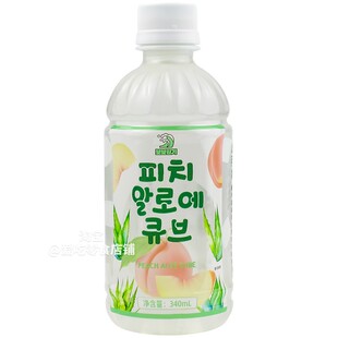 现货韩国进口啵啵元气芦荟小方块桃子味饮料网红水果汁清凉饮品