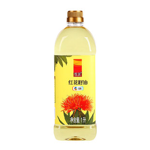 中粮悦润新疆红花籽油食用油1L大桶装家用好油一级压榨健康油