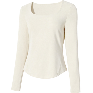 羊绒打底衫女德绒发热蛋白美肤肌底衣无痕内搭保暖内衣大领口上衣