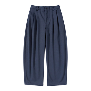 宽松直筒加绒休闲长裤男生慵懒松弛感百搭裤子男款加厚保暖休闲裤