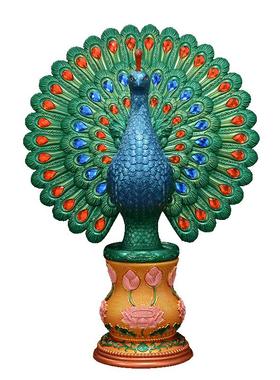 藏村树脂彩绘桌面酒柜装饰品摆件