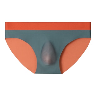 包邮120支锦涤男士内裤三角裤双面料无痕3D冲模裤头薄款男生底裤