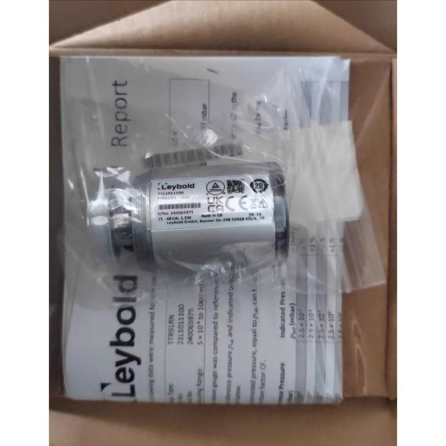 议价Leybold莱宝真空计真空规管TTR91皮拉尼真空TTR9可维修