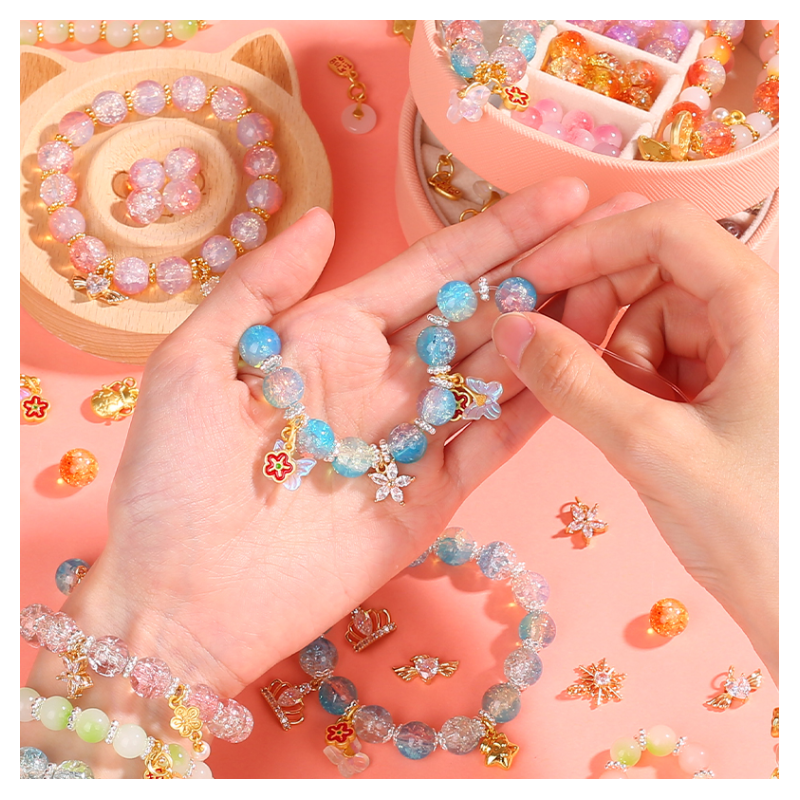 儿童手链小女孩串珠手工diy玩具