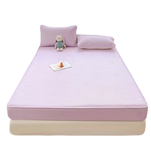 夏季冰豆豆凉席床笠单件2026新款学生宿舍凉感床垫保护罩床单套罩