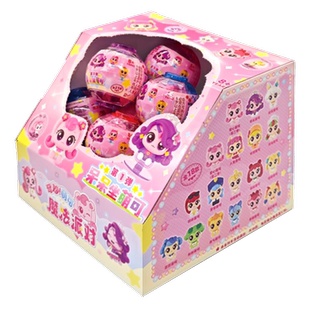 奇妙萌可魔法钥匙第4季五派对呆呆坐公仔爱心全套5盲盒四女孩玩具