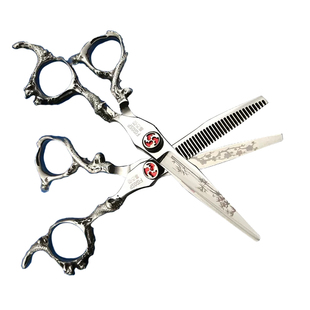 富古弛专业理发剪刀美发剪刘海平无痕牙剪打薄发型师剪头发专用剪