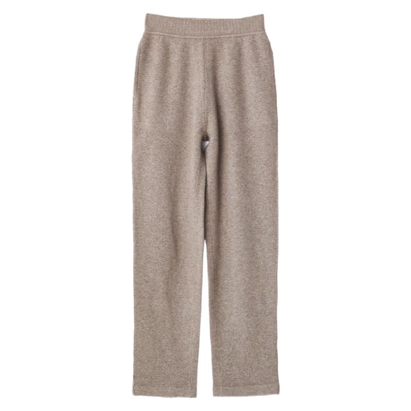 山羊绒针织休闲女显瘦舒服奶奶裤
