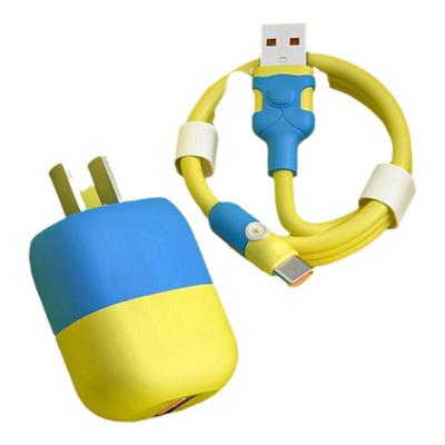 22.5W超级快充双色充电头usb适用华为/荣耀手机Type-c充电线器头