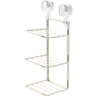 吸盘铁艺厨房备菜盘置物架壁挂多层配菜盘可叠放家用折叠炒菜火锅