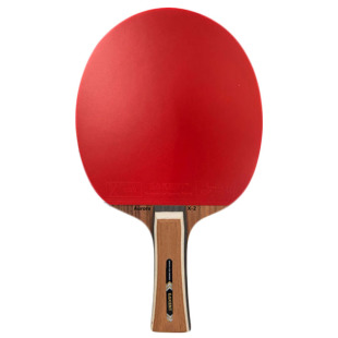 EAKENT育康腾乒乓球拍专业手工横拍X2碳素底板双面反胶直拍比赛用