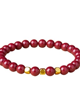 三元足金999【收藏级】朱砂手串