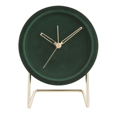 荷兰karlsson丝绒闹钟样板间台钟