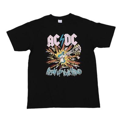 AC/DC摇滚乐队美式街头短袖T恤