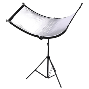 【2026新款】U型曲面弧形反光板 眼神光证件照补光板肖像照人像摄影反光屏 淘宝化妆品拍照白银金黑四色合一