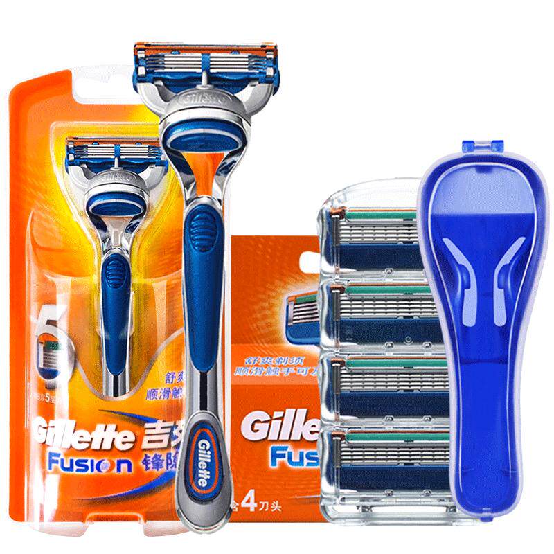 Gillette/吉列锋速5刀片剃须刀手动刮胡刀男原装锋隐致顺刀头刀架