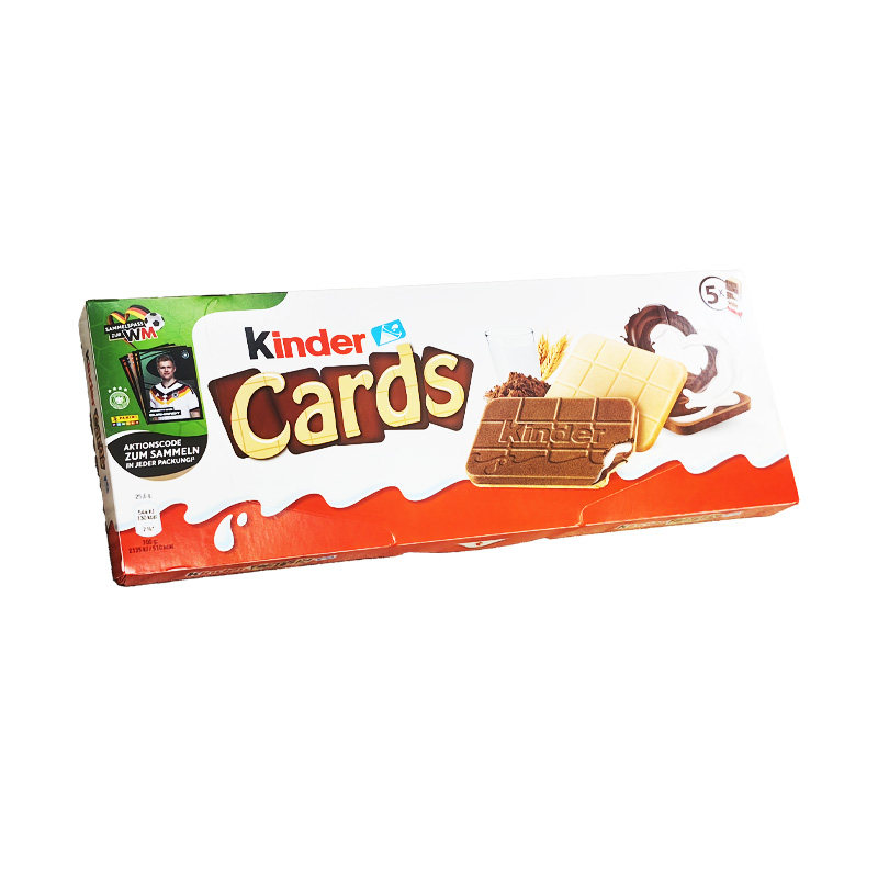 进口健达Kinder Cards卡尔滋牛奶巧克力夹心威化薄脆饼干儿童零食