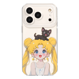 优思顿适用苹果17pro手机壳iphone17新款16美少女15独特好看16promax小众款16pro套女17promax透明17air可爱