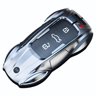 适用奥迪q5etron车钥匙套26款a7l黑武士a6l金属A3钥匙包套男新款