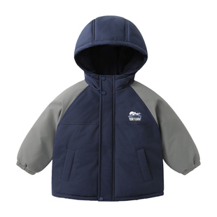 男童棉服外套儿童棉衣冬装宝宝小童秋冬款2025新款童装冬季棉袄潮