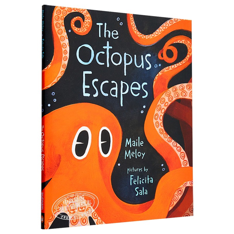 安徒生最佳插画家得主 Felicita Sala新书：八爪鱼大逃亡 The Octopus Escapes 名家绘本 精装 3~6岁 英文原版