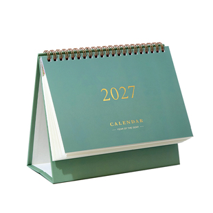 简约日历2027年新款2026年学生日程计划表记事本年历桌面摆件台历
