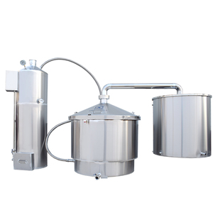 满盅花500L立式锅炉不锈钢蒸酒器酒坊柴火白酒蒸馏器传统酿酒设备