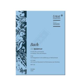 巴赫 圣母悼歌 D大调 BWV243 总谱 大熊原版乐谱书 Bach Magnificat D dur Partitur PB5733