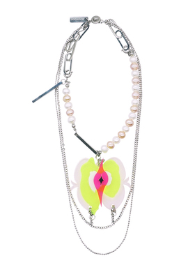 原创设计淡水珍珠亚克力钛钢