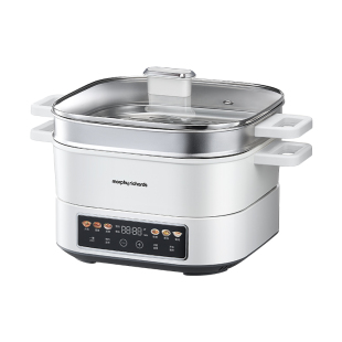 摩飞IH速蒸桑拿电火锅家用多功能电煮锅蒸煮炒煎一体可预约烹饪机