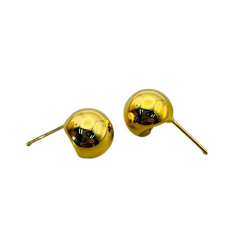 新航黄金泡钉耳钉光面舒适