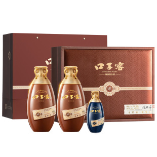 口子窖古窖明礼盒50度500mL*2瓶 安徽兼香型白酒 节日送礼送长辈