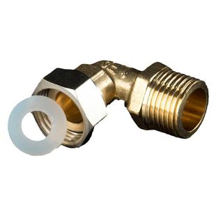 天一金牛 全铜热水器小活接 外丝弯活接 水管配件接头 4分 加厚