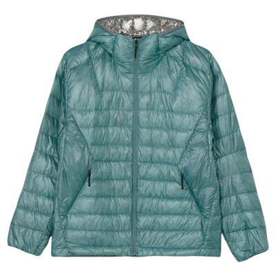 Goldwin户外连帽排骨羽绒外套