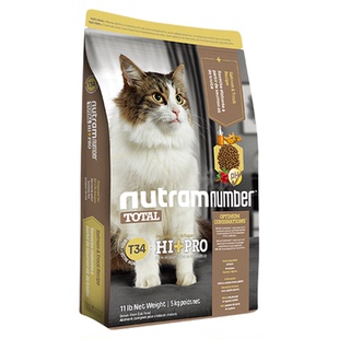 纽顿猫粮美国进口T34无谷高蛋白鲜肉成幼猫鱼肉味全价通用型猫粮