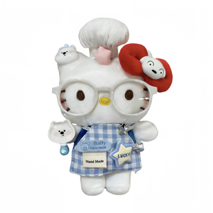 正版可爱HelloKitty包包挂件卡通小玩偶睡衣哈喽kt钥匙扣圣诞礼物