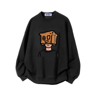 NASA STUSY美式高街2026新款春秋装男款宽松情侣潮牌圆领卫衣