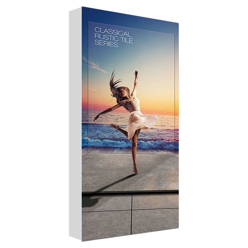 UV软膜卡布灯箱 超薄LED无边框挂墙式广告牌户外门头发光软膜灯箱