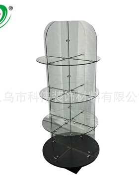 跨境烟店精品店带灯多层全透明商用展示柜储物柜glass display