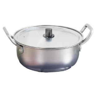 日式中尾铝锅特厚铝制料理锅双耳炖锅铝汤锅家用煮面锅油炸锅火锅