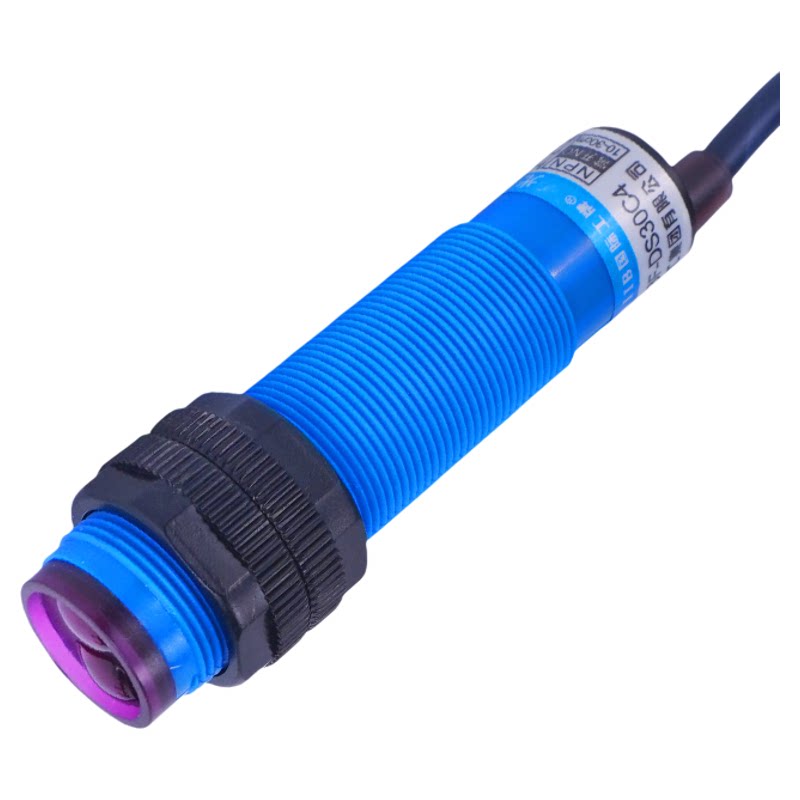 沪工A级蓝色M18光电开关E3F-DS30C4 B2 P1 P2 Y1 Y2漫反射三线cm