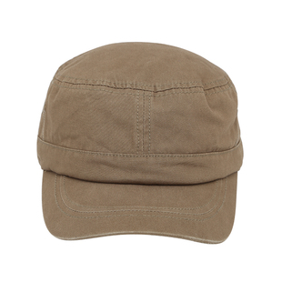 高品质卡其色平顶帽男女鸭舌帽2026新款大头围显脸小宽帽檐棒球帽