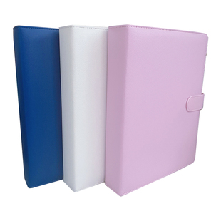 B5荔枝纹皮质外壳相册明信片收纳册二次元拍立得卡片收集册皮革