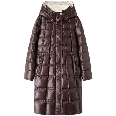 十二篮90白鹅绒长款羽绒服外套