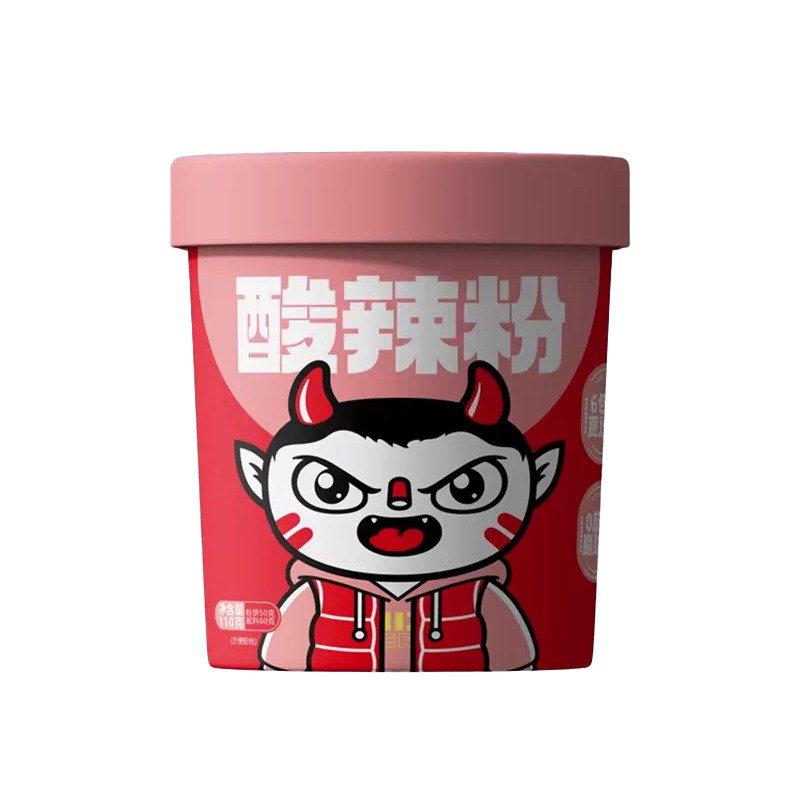 【任选6桶】食族酸辣粉粉丝汤免煮速食宵夜方便即食粉丝米线