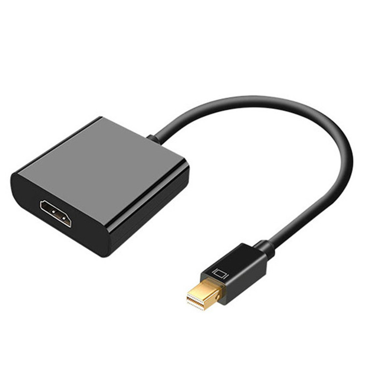 迷你dp转vga笔记本macbook雷电连接电视投影仪minidp转HDMI转接线