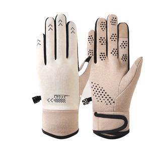 骑行手套手套女2025新款秋冬季触屏加绒加厚滑雪电动车保暖御寒男