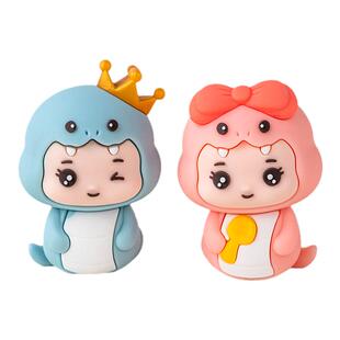 网红蛋糕装饰奶瓶拨浪鼓蛇宝软胶摆件生肖蛇儿童周岁生日装扮插件