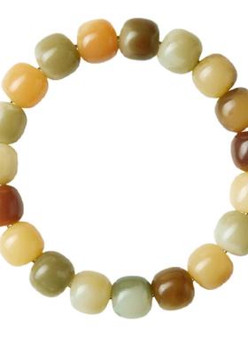 普陀山玉化老料白玉菩提手串精选菩提子盘玩女士文玩手链男